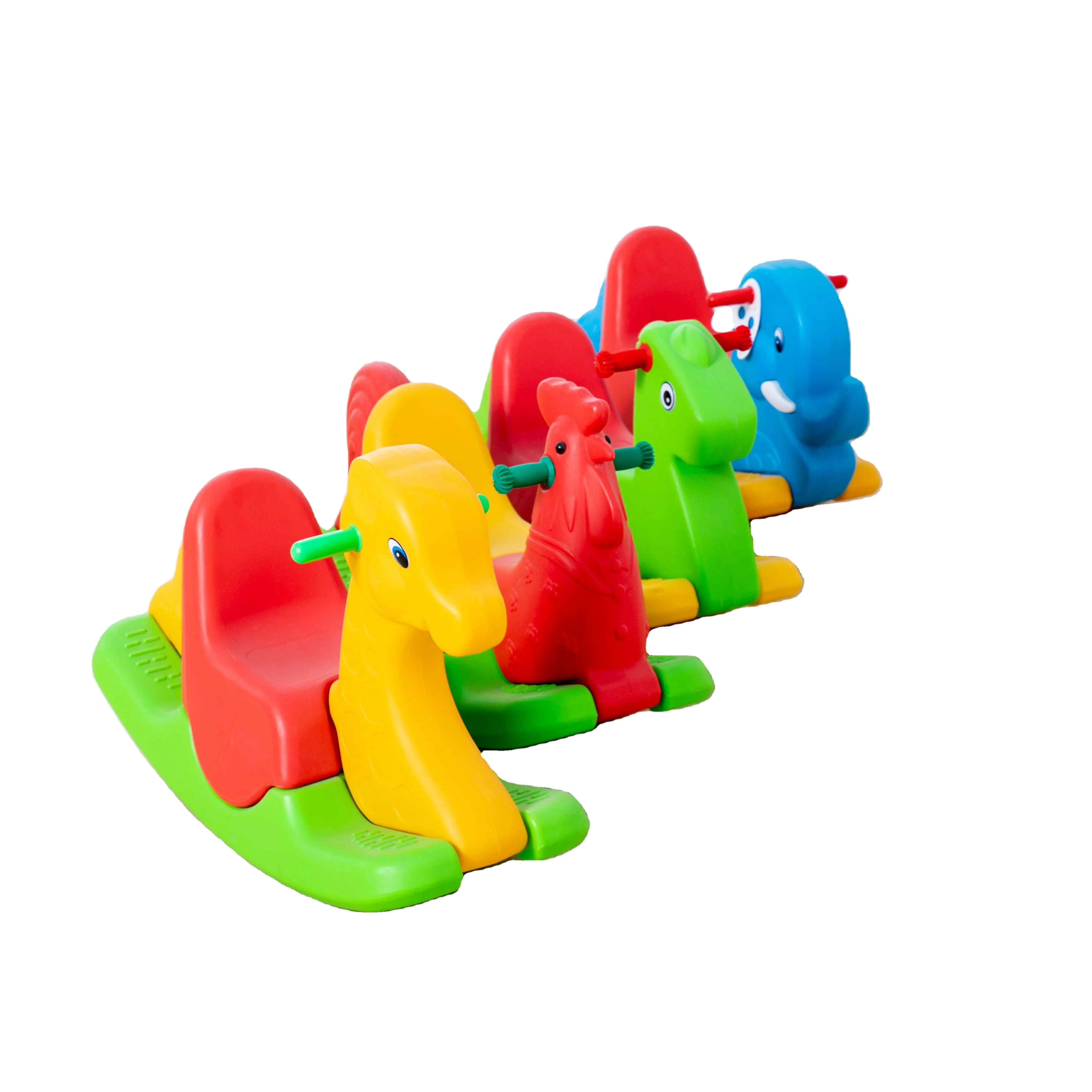 
Various Three Color Animal Cheap Rocking Small Toy Plastic Horses For Toddlers 