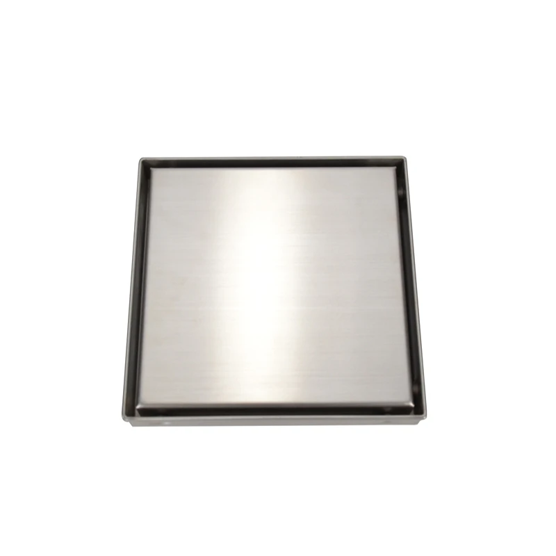 200*200mm big size mirror polished type balcony outdoor floor drain for outside use not tile insert square drain cover