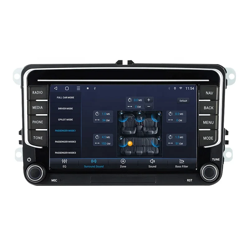Plug and Play 7 inch Android 4 64 Car Stereo Octa Core IPS for VW PQ Universal Car