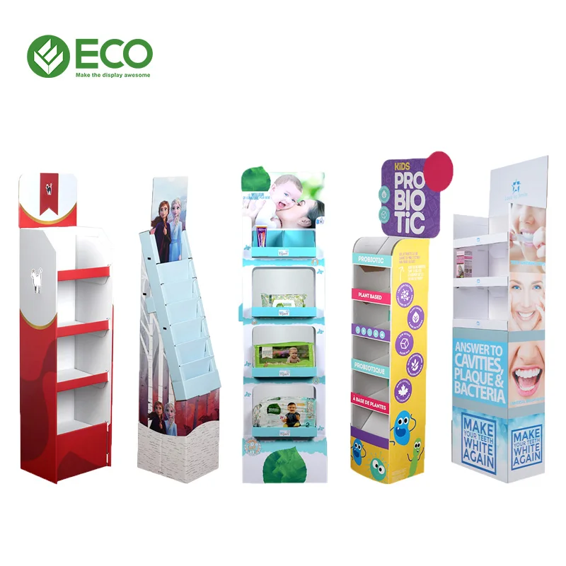 High Quality Bulb Cardboard Display Stand Lamp Floor Display for Hardware Stores