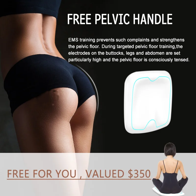 Professional 5 handles ems sculpting machine with RF 15 tesla bodi sculpting body slimming body shaping muscle building machine