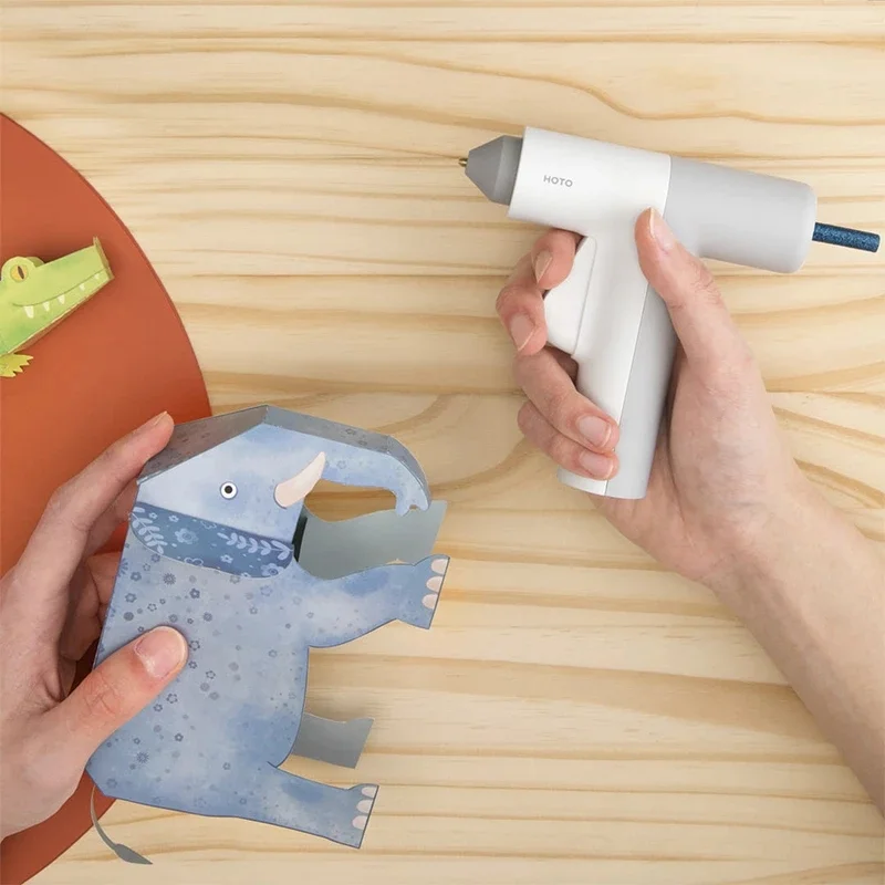 
New HOTO Hot Melt Glue Gun 4V Lithium Battery Cordless Glue With Glue Stick 125mm Home DIY Tools Hand Craft Tools 
