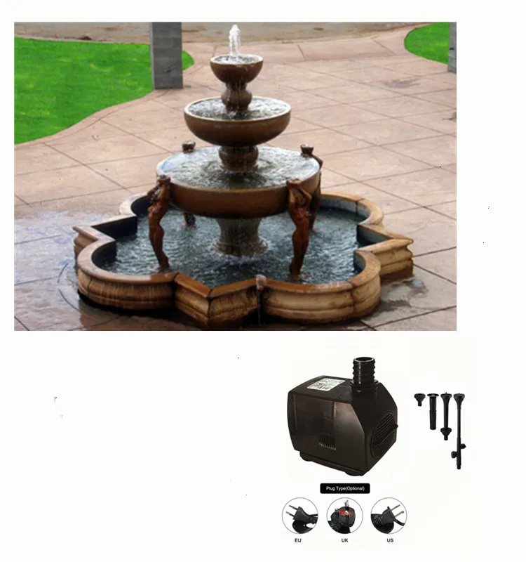 3000L/H high efficient outdoor water fountain pumps for water supply