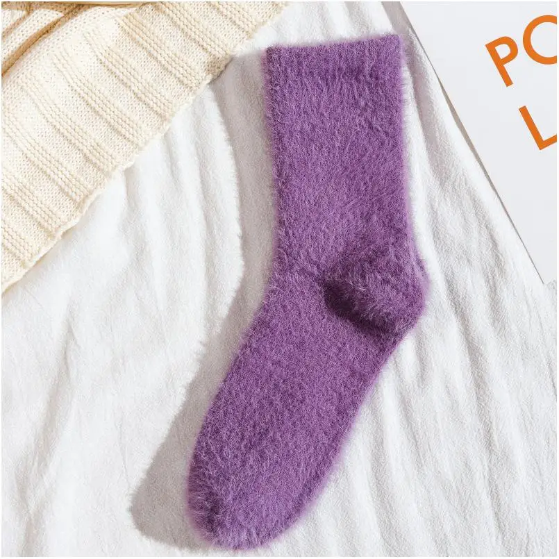 Custom Design Latest Sport Socks Pack Of Non Slip With Pockets Fuzzy Cotton Kids Merino Wool Dino Socks