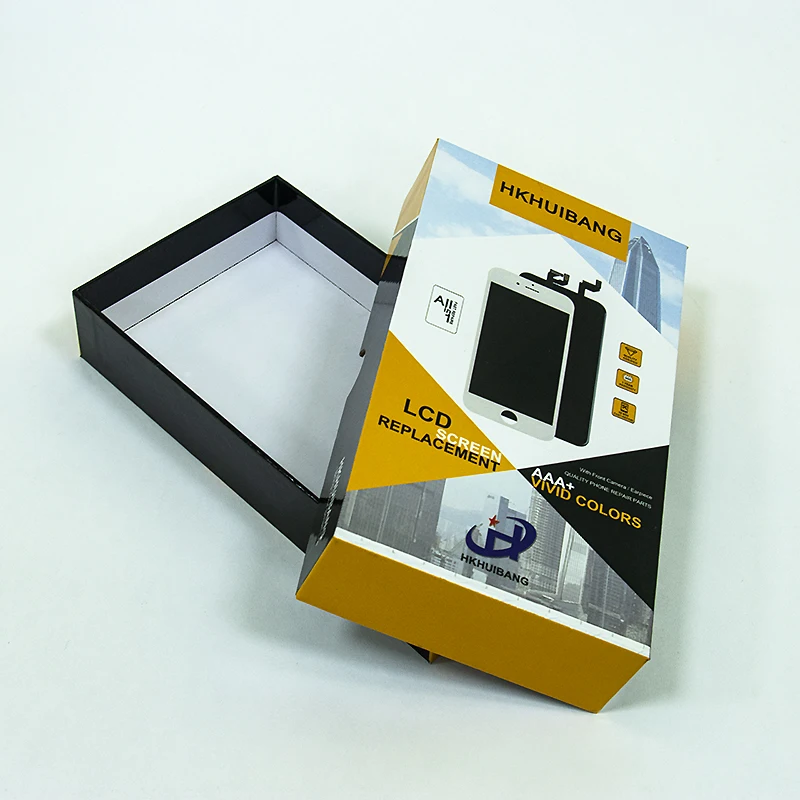 Wholesale luxury mobile phone accessory box gift box supports customized size logo sky and earth cover box