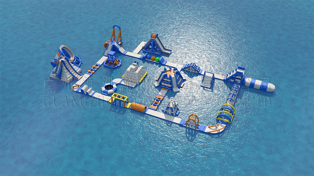 lilytoys outdoor build inflatable aqua park blue customized water games park equipment inflatable water park price for sale