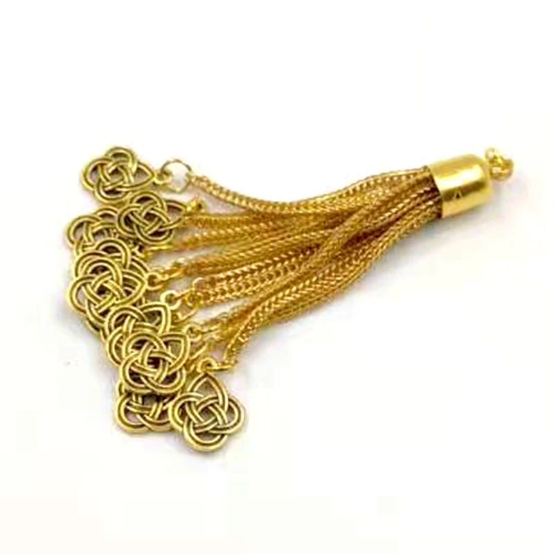
Gold chains tassel Tasbih 2021 New style metal misbaha tassel Pendant Accessories 