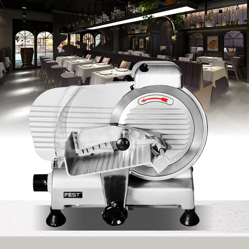 
110V/220V Home Frozen Meat Slicer Factory From Paper Thin to 13mm Thick Flaker Wholesale Smart Portable Roll Meat Slicer Machine 