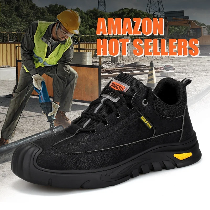 JINGTU Insulated 10KV safety shoes Waterproof microfiber upper Safety shoes for men