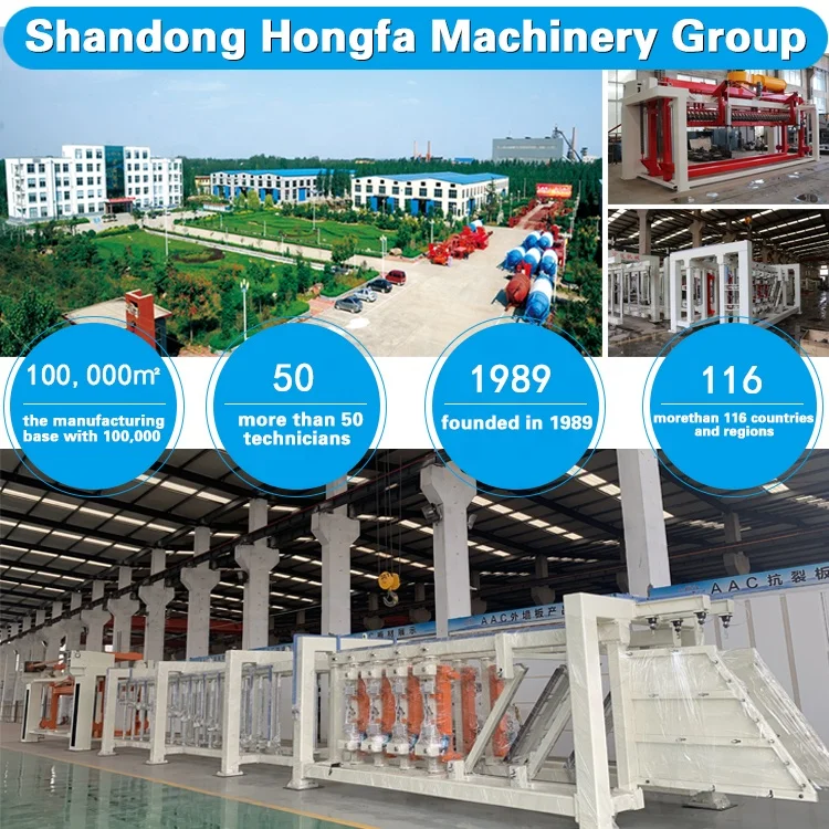 autoclaved aerated concrete machine and gas block making machine and aac bricks plant