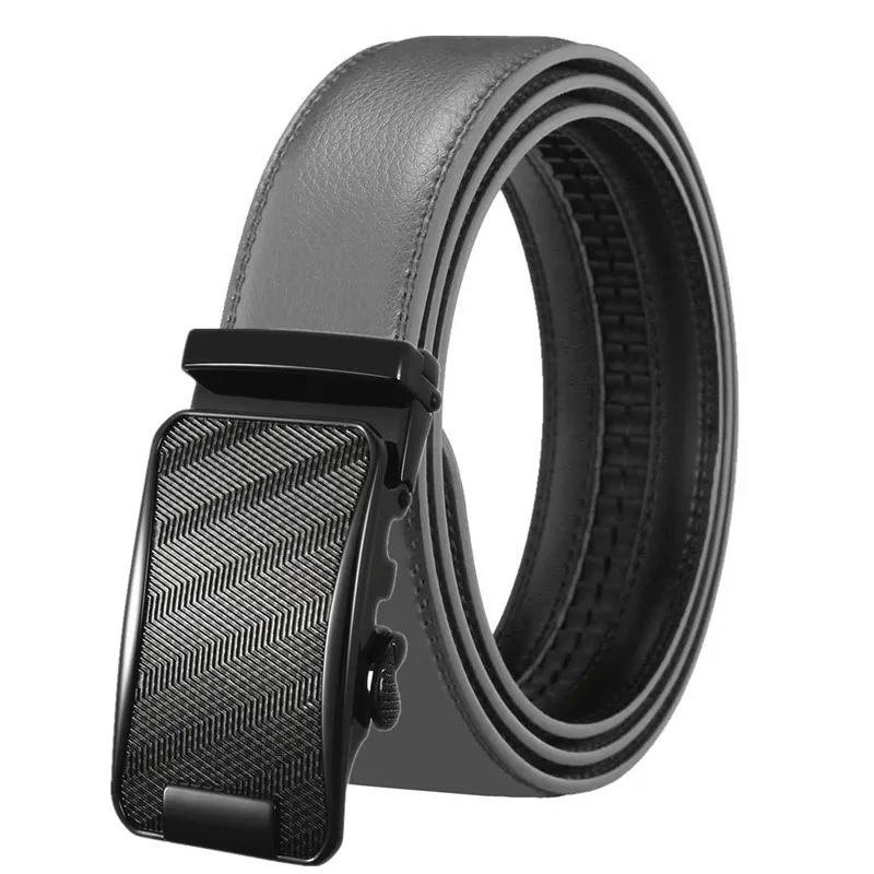alloy buckle Genuine leather cowhide Men Automatic buckle belts Leather for man