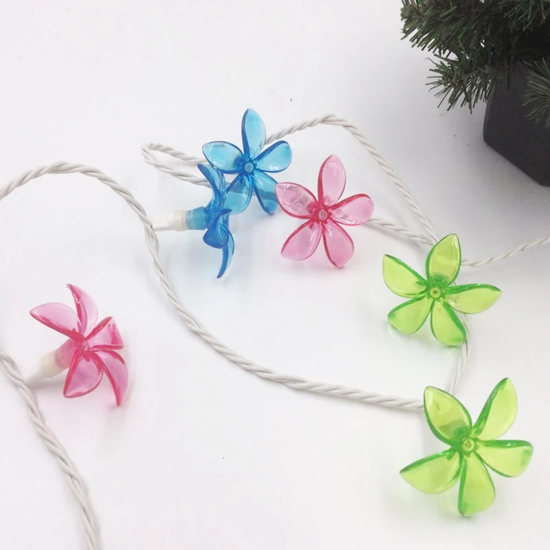 Petal string light 10 Leds warm white for spring and summer Decoration