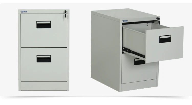 YINUOKE new design 2 two drawers with the key lock Under the table file cabinet hanging labor cabinet two  bucket card