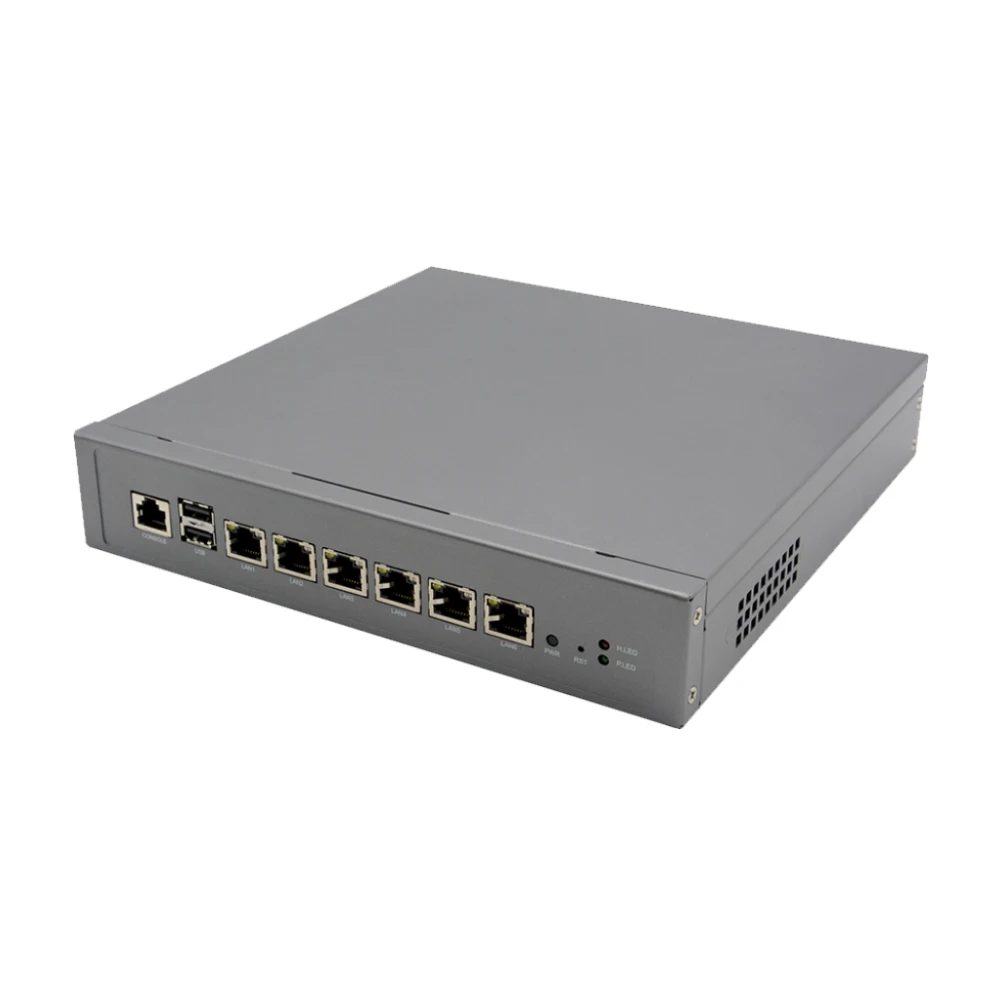 1u fanless cooling 6 WGI211AT Gigabit Ethernet mini pfsense firewall pc