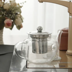 500ml Induction Cooker Use Electric Tea Kettle Pyrex Glass Kettle Glassware Clear Water Kettle