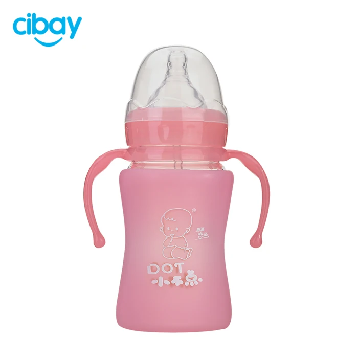 Wholesale BAP free high quality glass baby feeding bottle nipple bottle