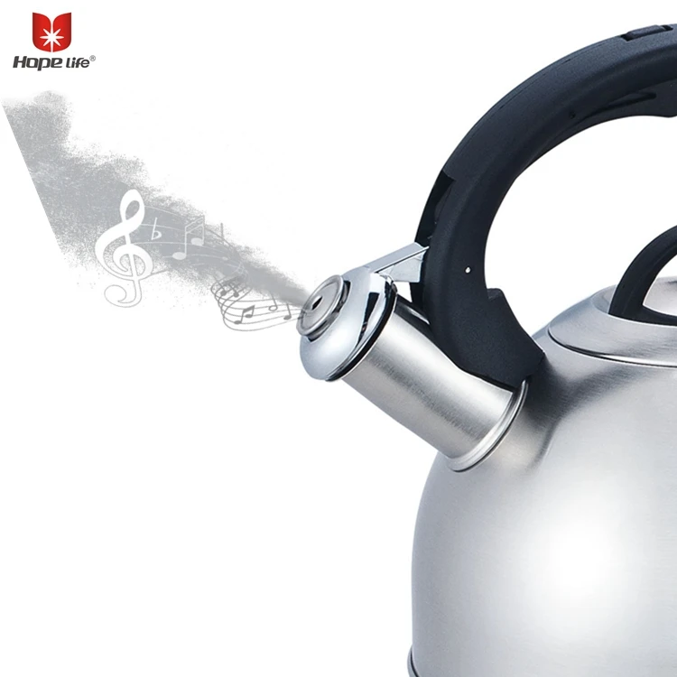 factory wholesale stainless steel whistling tea kettle for palm restaurant gas kettle