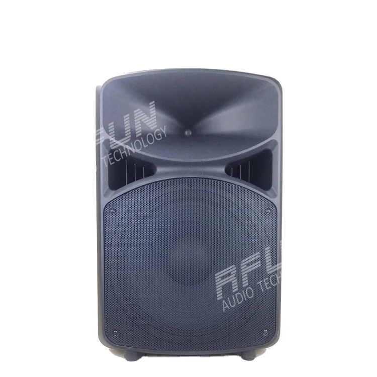 
Competitive price 60OZ ferrite 250W RMS p audio 15 inch speakers price dj usb speaker box with fm radio 