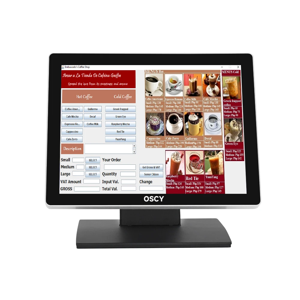 All-in-One POS System Electronic Automatic Cash Register Efficient Cash Payment Machine