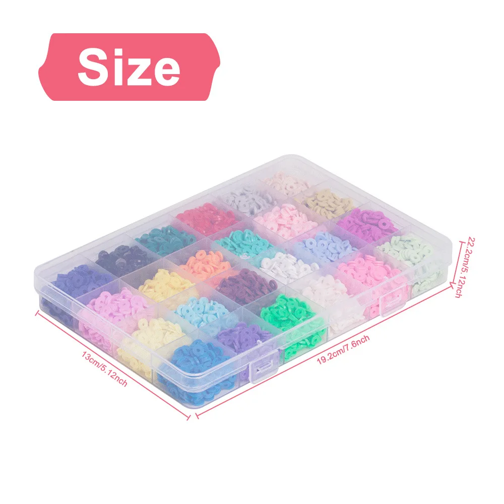 6mm Polymer Clay Necklace Soft Pottery Choker DIY Necklaces Bracelets Set Colorful Surfer Beads Collar Handmade Jewelry