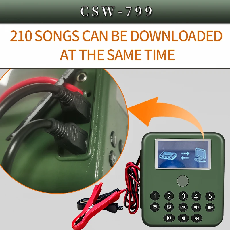 Product Offered By Manufacturer  Waterproof Machine Mp3 Electronic  Hunting Duck Call For 80W Speaker