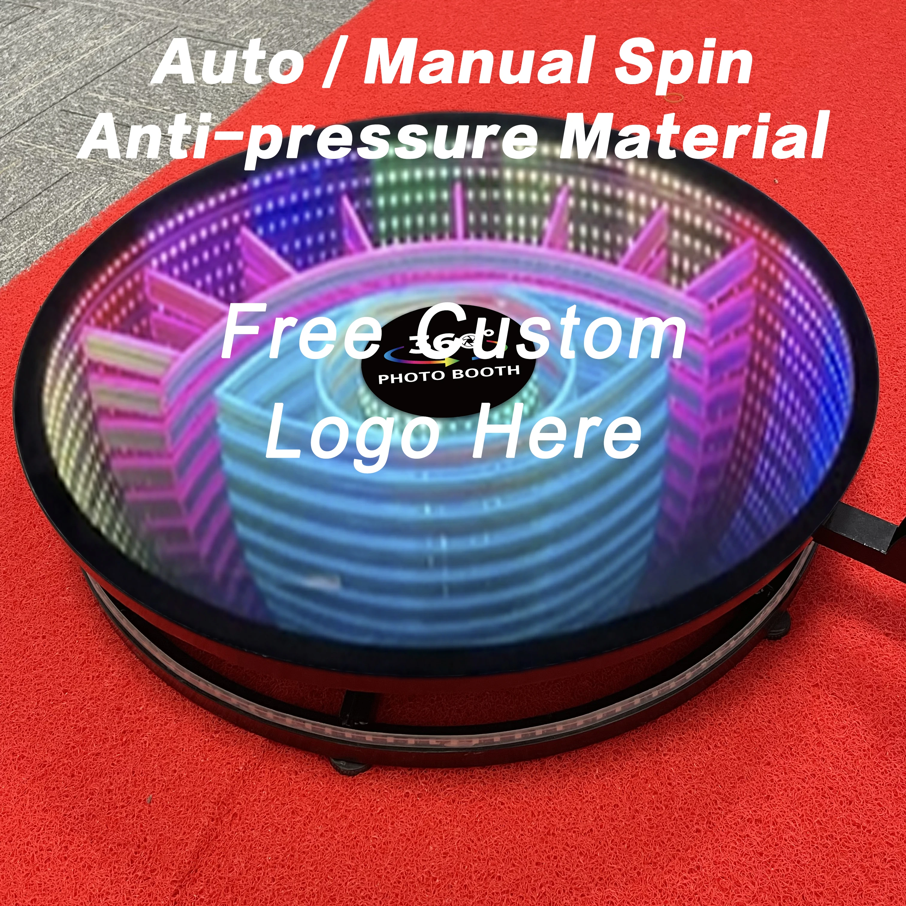 USA Warehouse adjustable automatic rotating camera 360 degree spin photobooth photo booth 360 prix photo booth machine