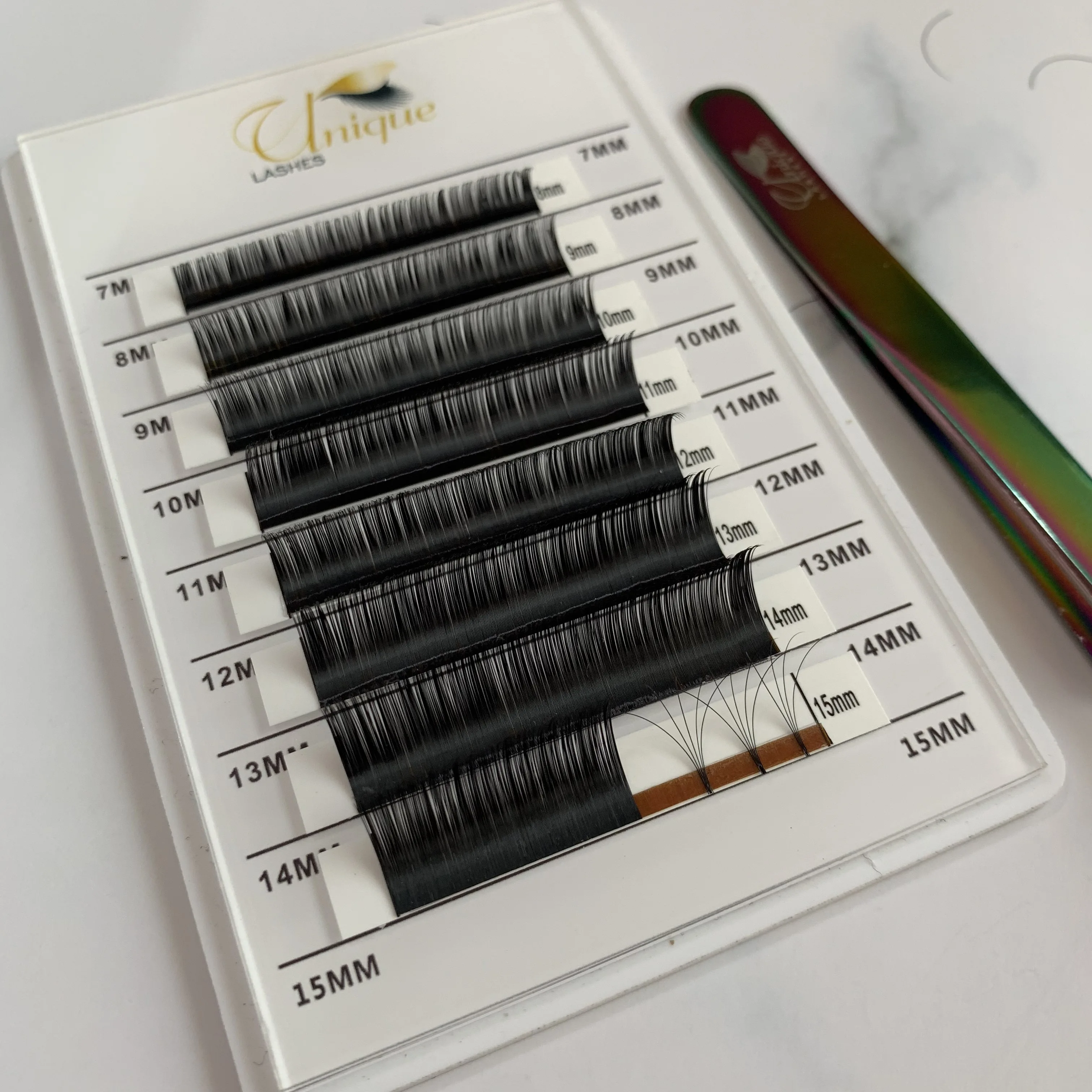 Высококачественные накладные ресницы из корейского материала PBT индивидуальные для