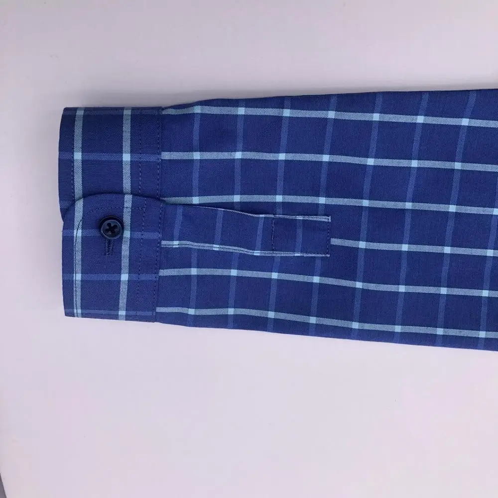 Custom High Quality Shirt 2 to 20 Years Turn Down Collar Long Sleeve Plaid Shirt For Boys Kids