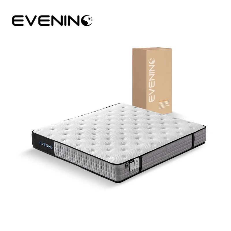 Hot sell roll in box pocket coil king queen size mattress for bedroom