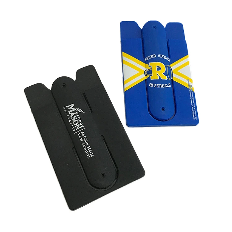 
Custom Logo promotional gifts Silicone Stick self adhesive phone credit card holder phone snap 