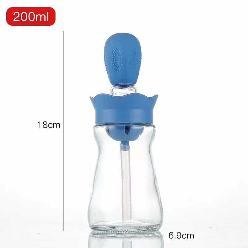 Portable Silicone Olive Oil Dispenser Brush oil Bottle with Brush Grill Oil Brushes Liquid Pastry Kitchen Baking BBQ Tool