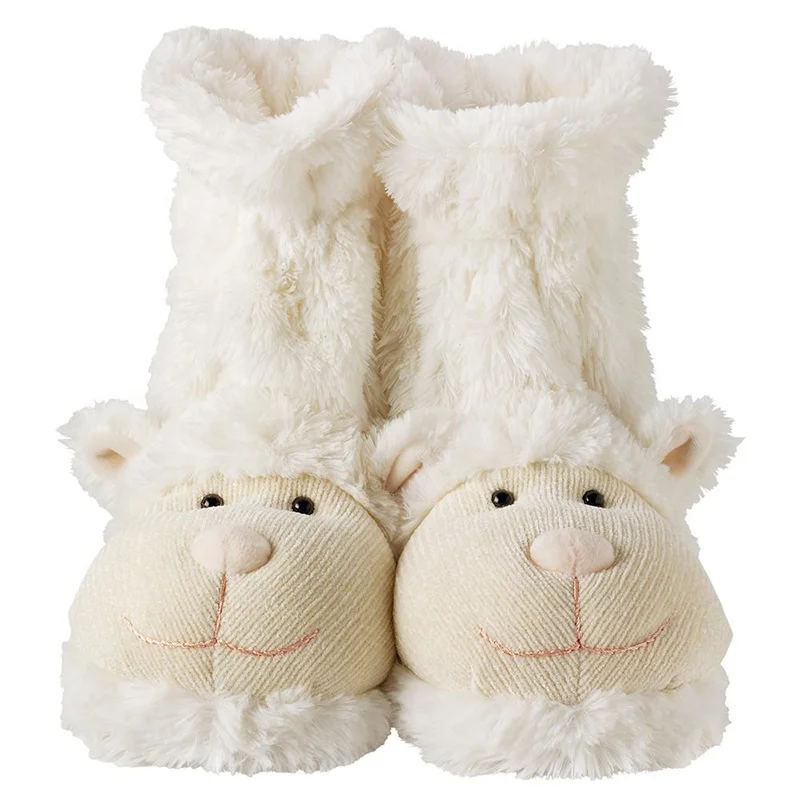 rehabilitation therapy high quality microwavable wheat bag heated foot warmer slippers