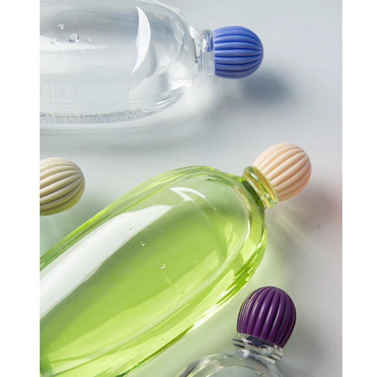 Flat Clear Underwear Detergent Bottle Packaging Empty 500ml Plastic Bottles For Liquid Soap