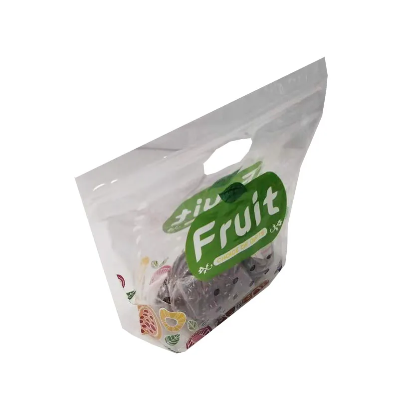 
Antifog Fresh Vegetable Fruit Packaging Bag Resealable Plastic Food PE Stand up Pouch Snack Gravure Printing General Packaging 