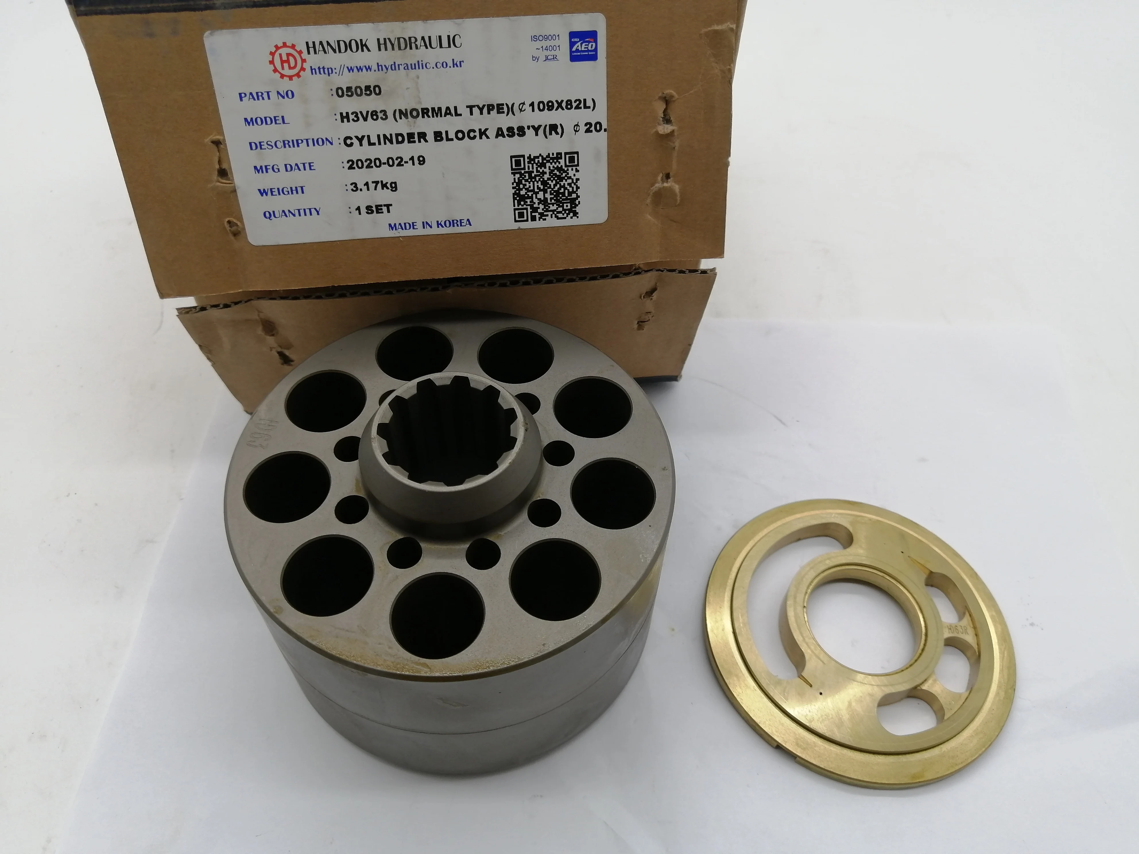 Excavator Cylinder Block Valve Plate Piston Shoe K3V63 K3V112 K3V180 K3V140 Hydraulic Pump Spare Parts