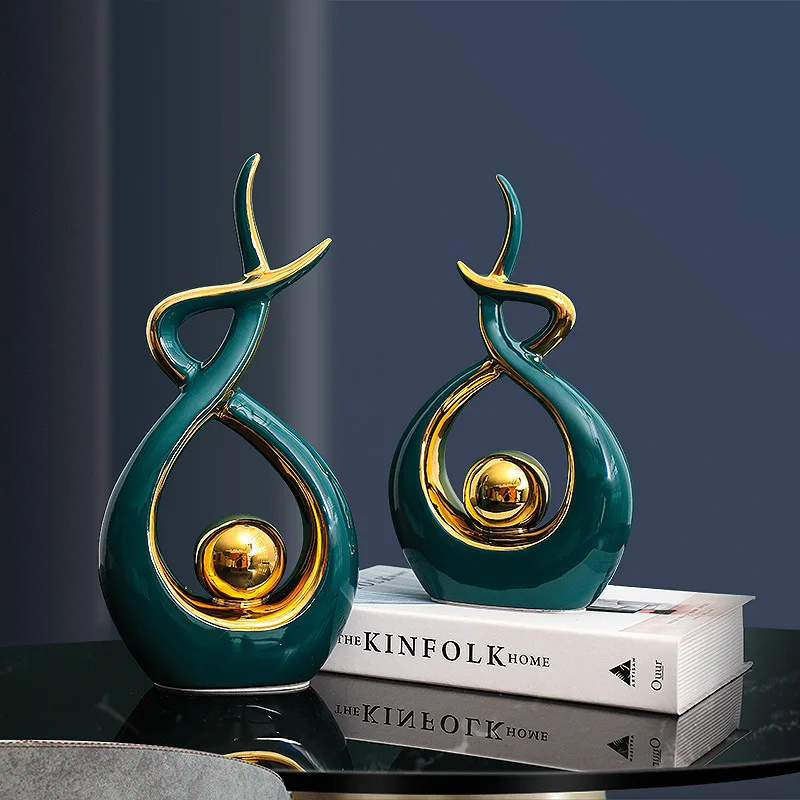 Dropshipping Shopify Home Decor Modern Abstract Art Ceramic Statue Table Decorations