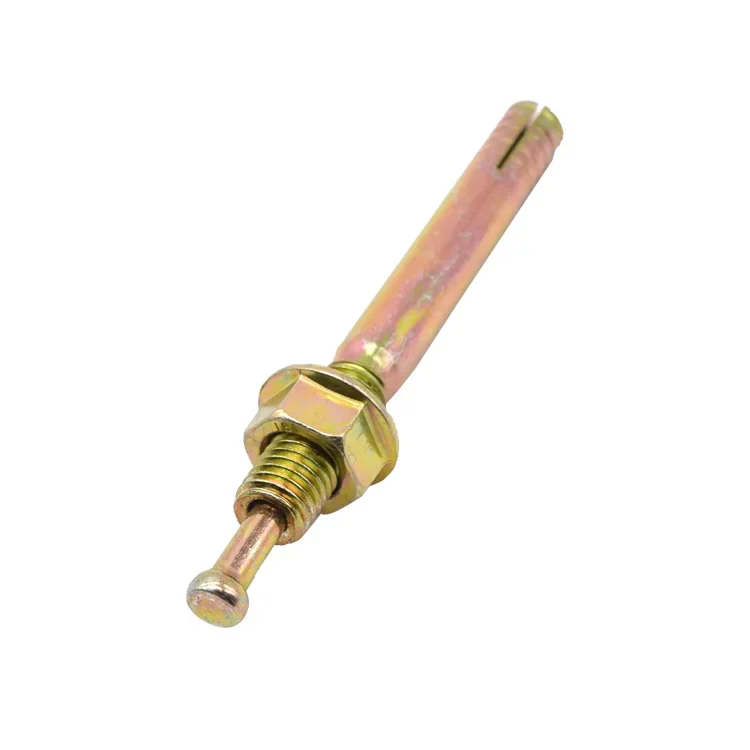 Hot Sale Yellow Zinc Metal Heavy Duty Expansion Hit Anchor Hammer Drive Anchor Bolt Construction DIN  Factory Wholesale