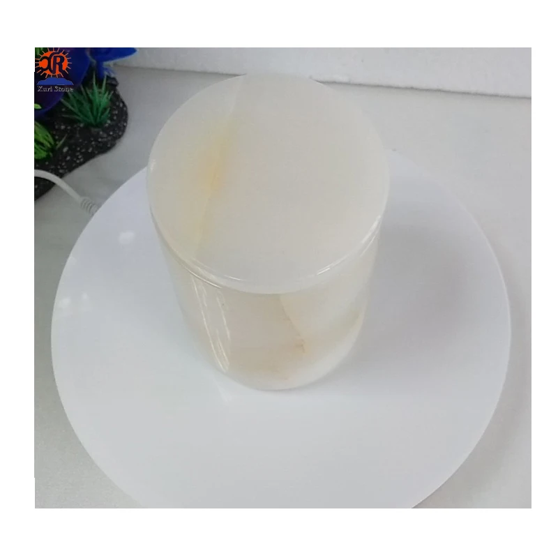 candle jars with lid White onyx Candle holders/candle jar with white onyx lid on sale