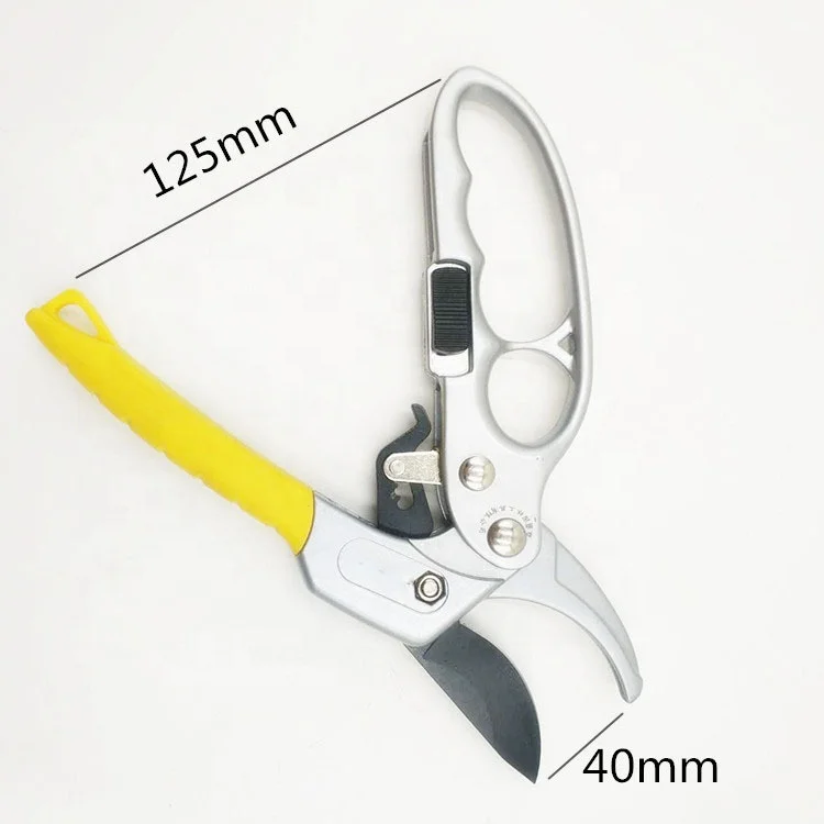 Wholesale labor-saving fruit branch scissors gardening scissors  fruit tree branch pruning scissors Ratchet pruning shears