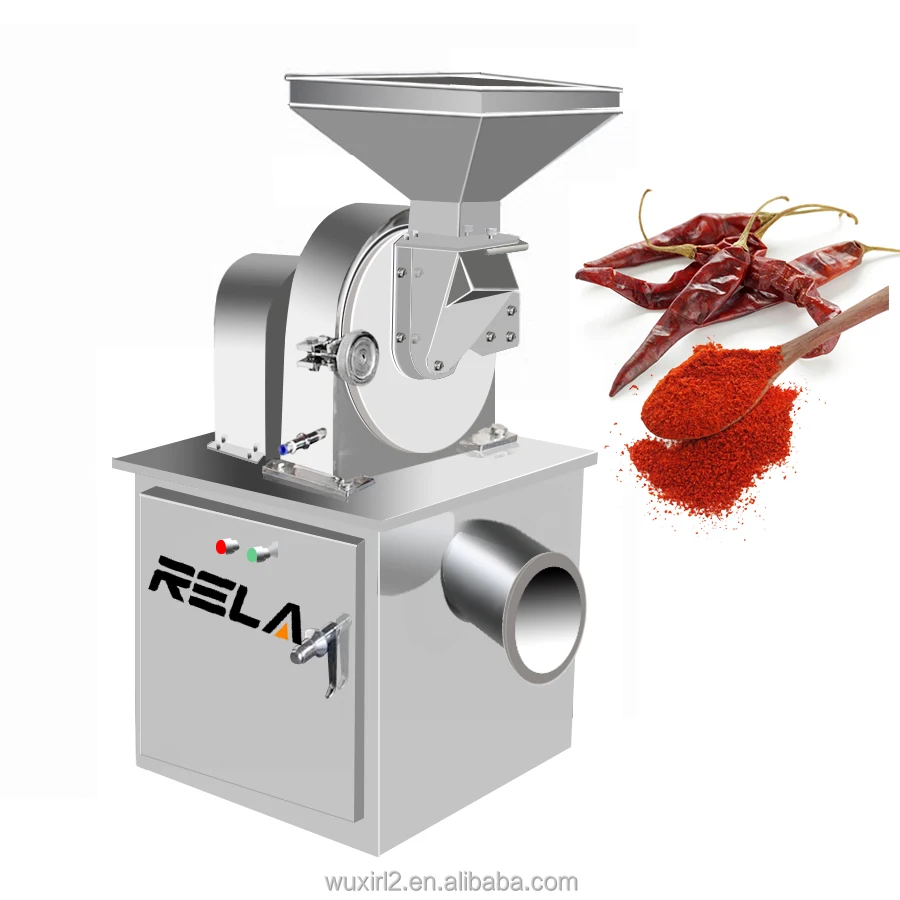 
CE 200 kg/h electric stainless steel dry chili powder grinding mill automatic red chilli fine powder making machine for factory 