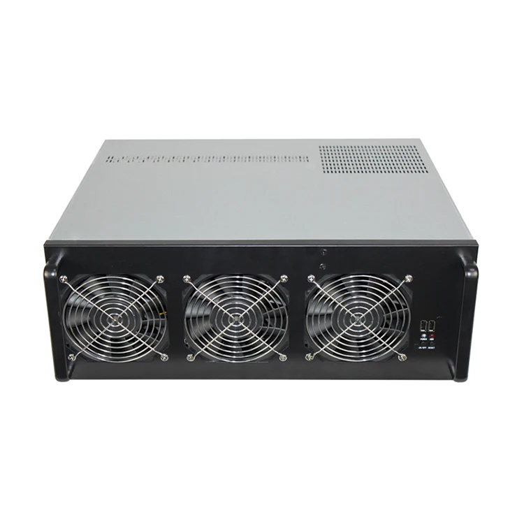  В наличии Ethereum 4U 6 GPU горная установка с DP1800 материнская плата рама PSU для крипто