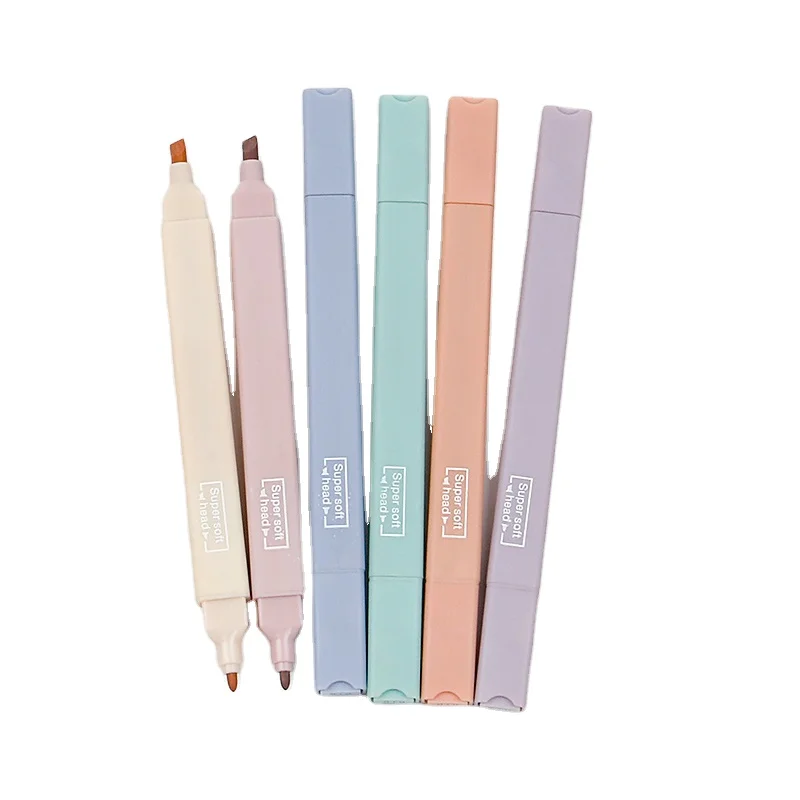 Хайлайтер указывает на внимание учеников. Цвет Ретро, высокая стоимость и большая емкость. Цветная двухсторонняя маркерная ручка Mo Landi.