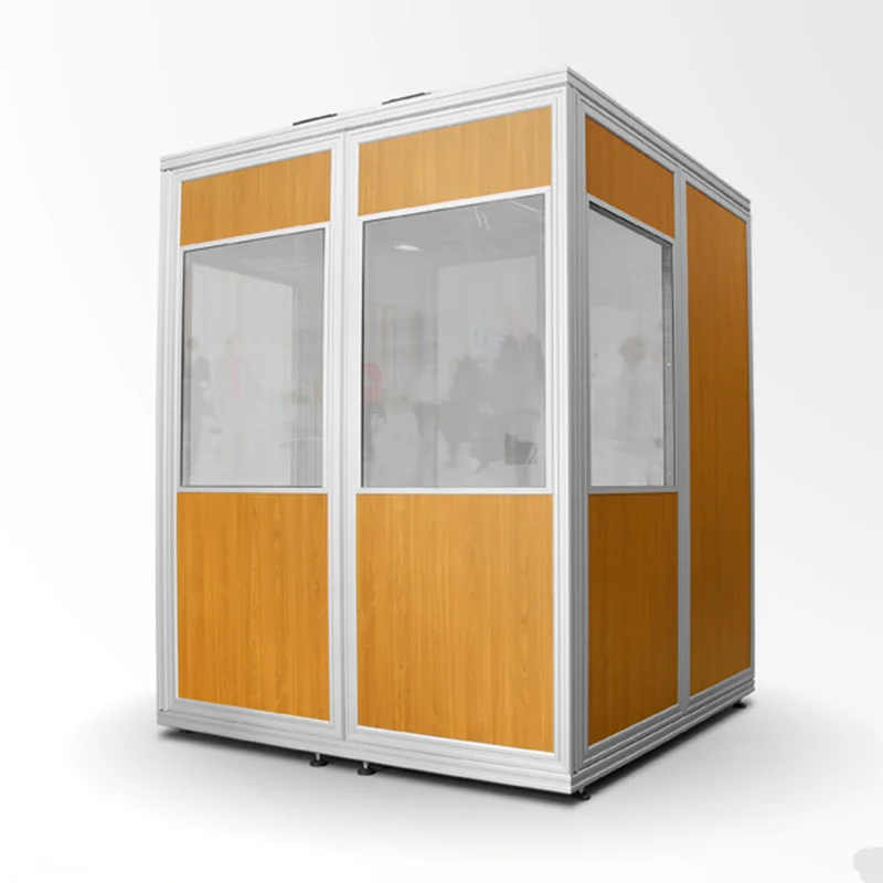kkmark 1 person interpreter interpretation conference sound system movetabvle foldable Detachable portable translation booth