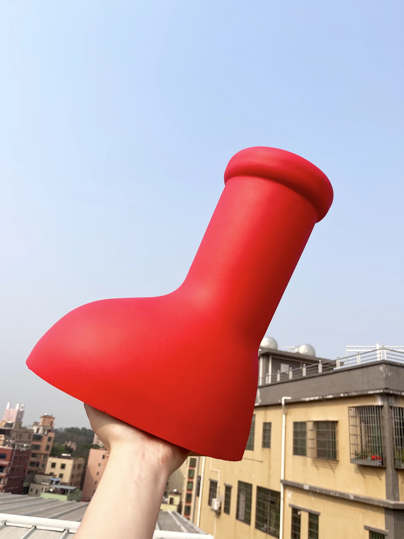 High quality Drop ship water proof rain Cartoon Astro Boy Big Red EVA shoes Boot Boots