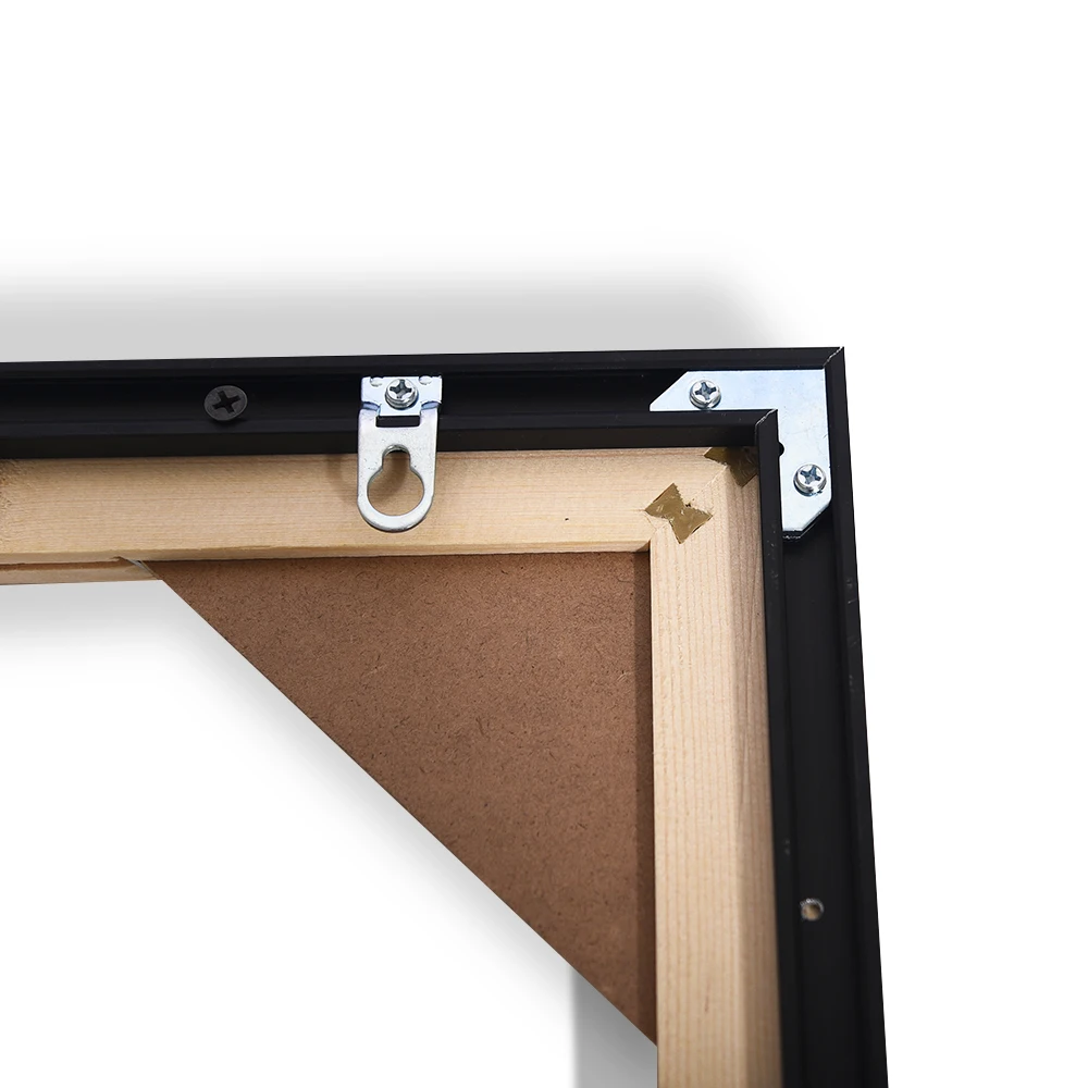 Gold Color 30x30cm DIY Wood Frame Fashion Aluminum Photo Picture Display Metal Poster Display Frame