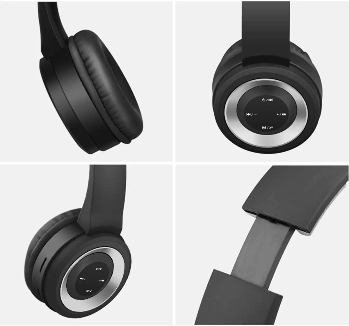 Wireless Anc Over Ear Headphones BT Noise Cancelling Headset Bluetooths Stereo Earmuff Headphones for PC XBOX