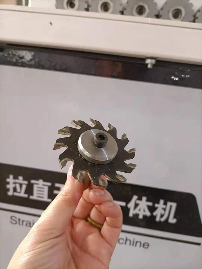 Straightener slotting machine side panel automatic woodworking furniture aluminum edging linear door cabinet picture and