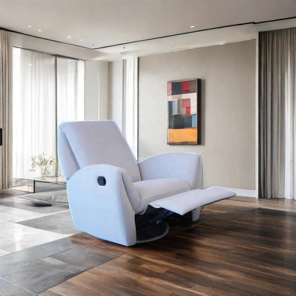 Home Movie Theater Sofa Set Manual Function Swivel Ergonomic Design Recliner Sofa Fabric Leather Rocking Chair Recliner