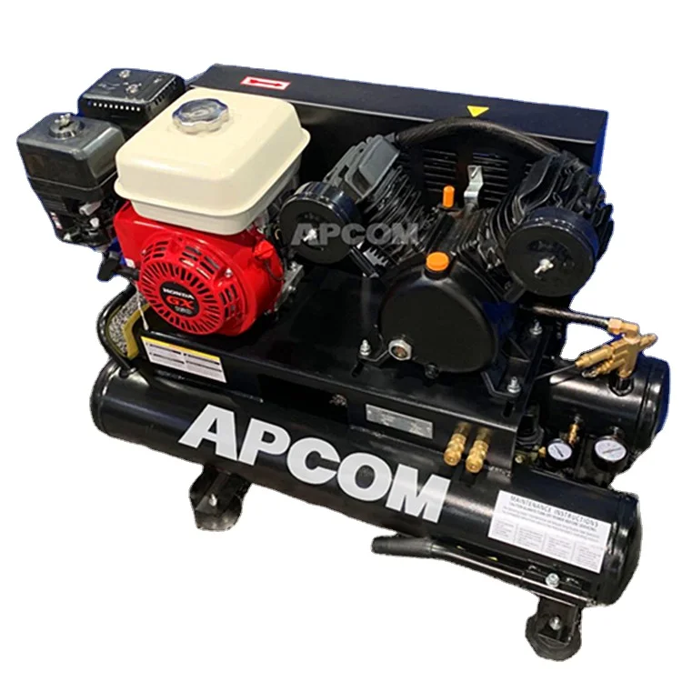 APCOM Engine 4hp 5.5hp 6.5hp 7.5hp 13hp 15hp petrol gasoline air compressor 50L 100L 150L 50 80 100 300 litre air compressors
