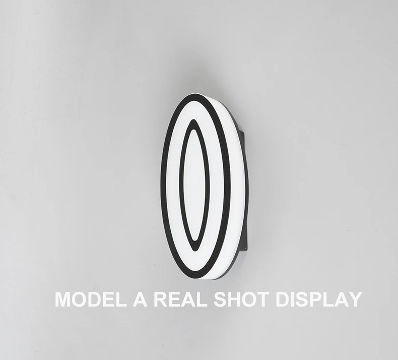 Wall light outdoor new geometric shape courtyard exterior wall aisle light  Facade lighting Wall Lamps Outside